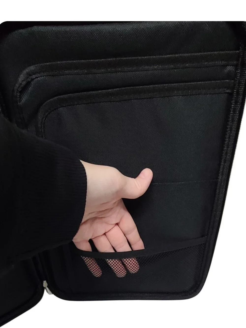 Black & White  Protective Zippered Carrying Case Sleeve with Handle Bag